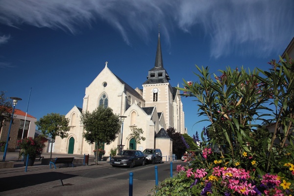 Eglise et centre ville de st hilaire de riez
