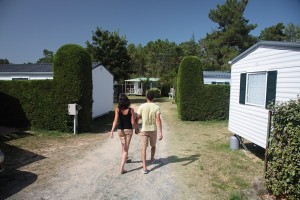 Les allées du camping de Saint Jean de Monts le Logis