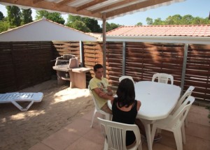 Terrasse du gîte de Saint Jean de Monts