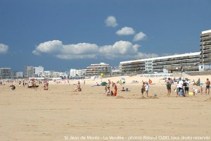 Bord de mer Saint Jean de Monts vu de la plage