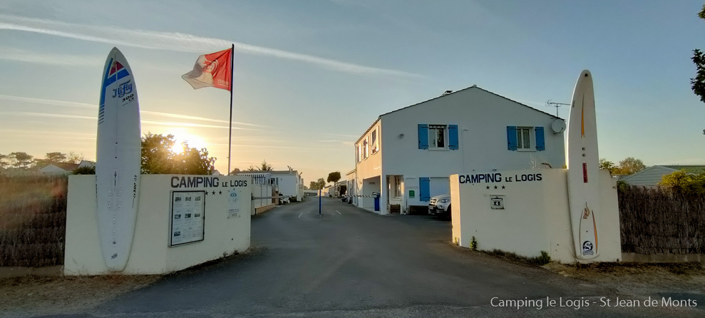 Entrée du camping  saint jean de monts
