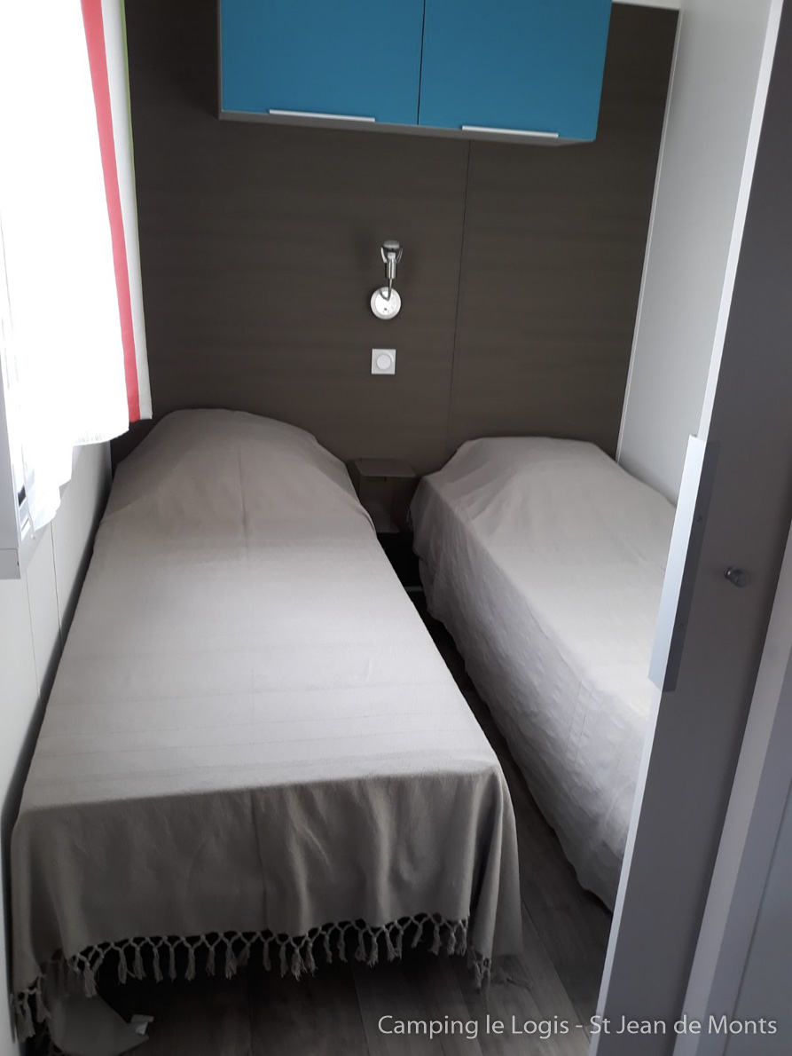 Chambre acompagnant Mobil-home PMR pour personne avec handicap Camping Saint Jean de Monts 