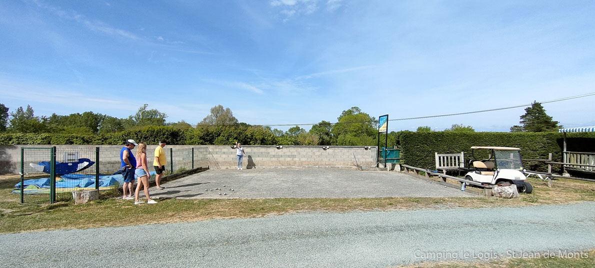 Camping st jean de Monts terrain de boules