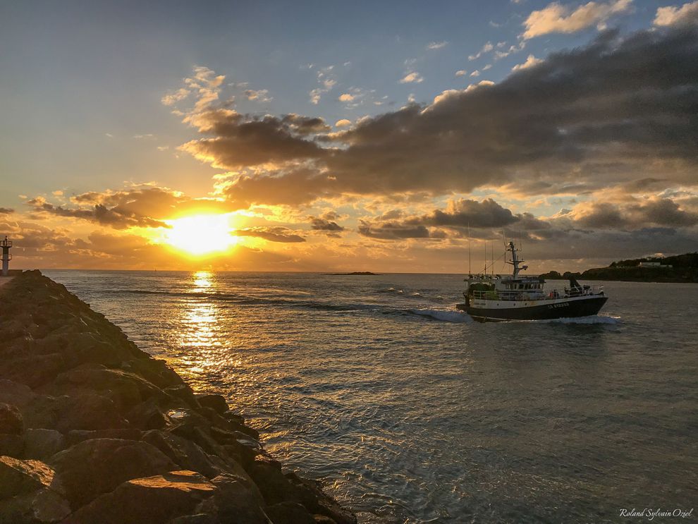 Coucher de soleil à partir de la jetée