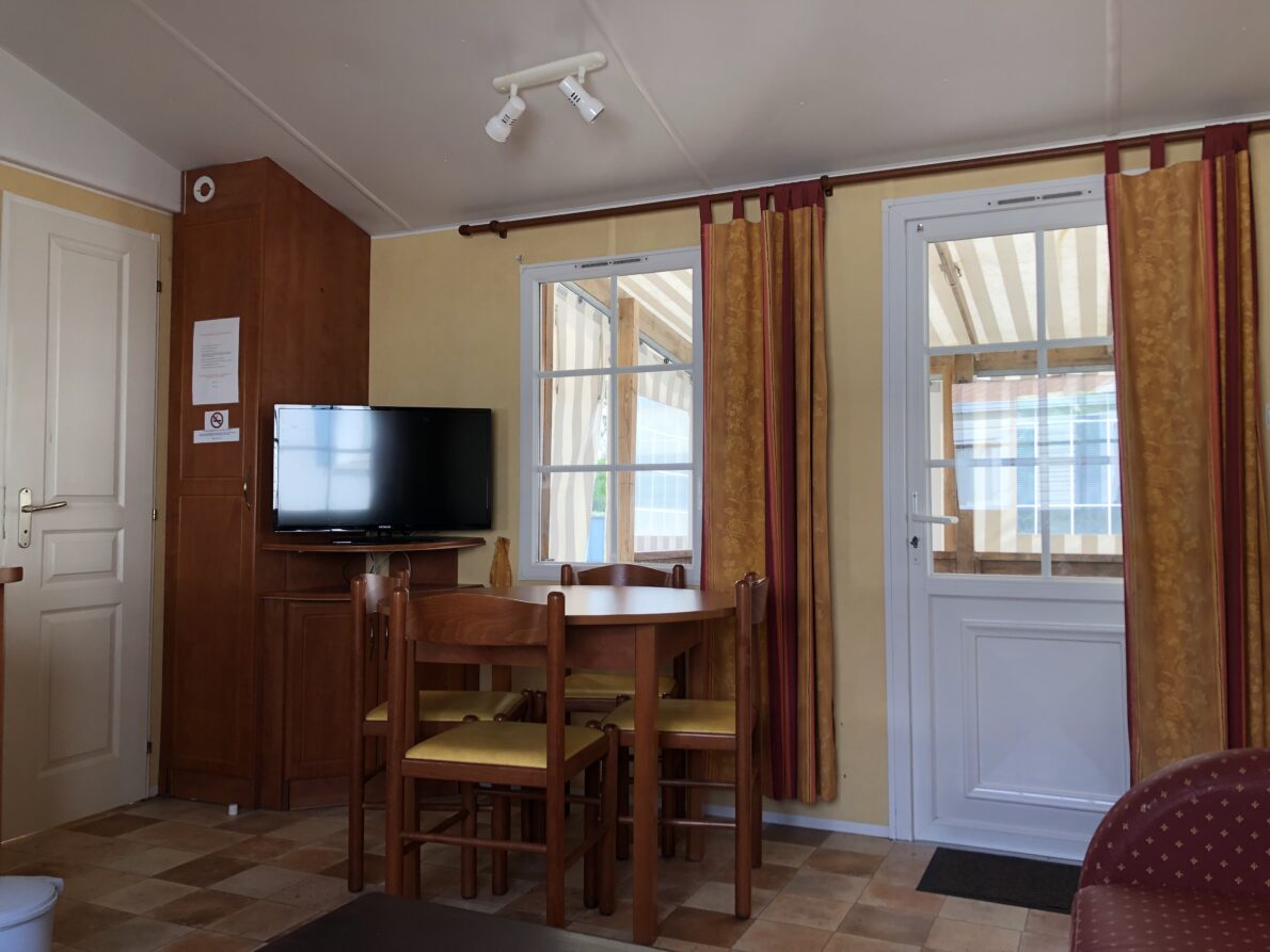séjour du mobil-home à vendre saint jean de monts